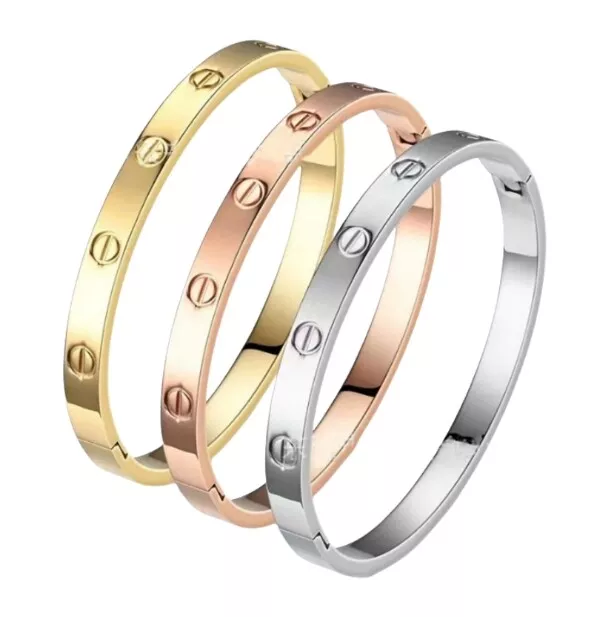 18K rose gold seenwork diamond-free bracelet for Women Bracelets Gift for Girls