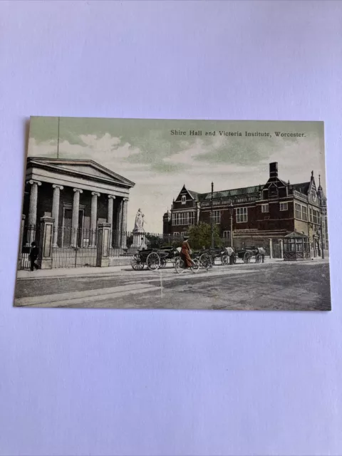 Shire Hall & Victoria Institute, Worcester Postcard  Unposted (239)