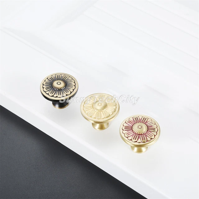 2x European Cabinet Knobs Drawer Wardrobe Door Kitchen Furniture Pulls Handle