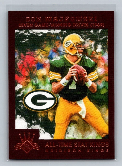 2015 Panini Gridiron Kings #192 Don Majkowski Packers All Time Stat Kings
