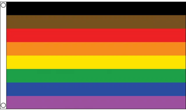 MORE COLOUR MORE PRIDE RAINBOW FLAG 3' x 5' - LGBT FLAGS 90 x 150 cm - BANNER 3x