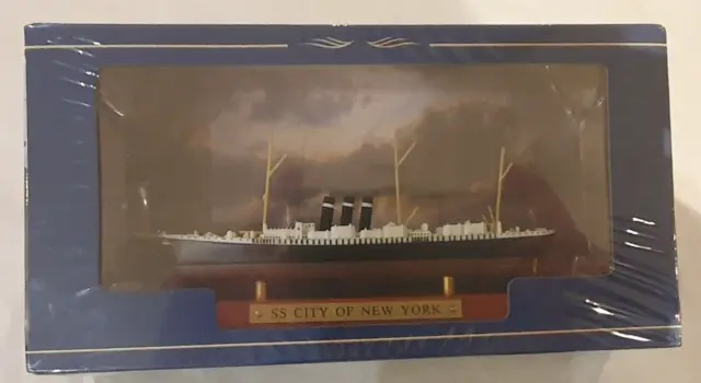 Die-Cast Ship Atlas Editions - SS City of New York - NEW Shrink Wrapped