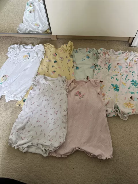 Sleeveless Rompers 6-9 Months Next / Mothercare Bundle X 6 Summer Holiday Girls