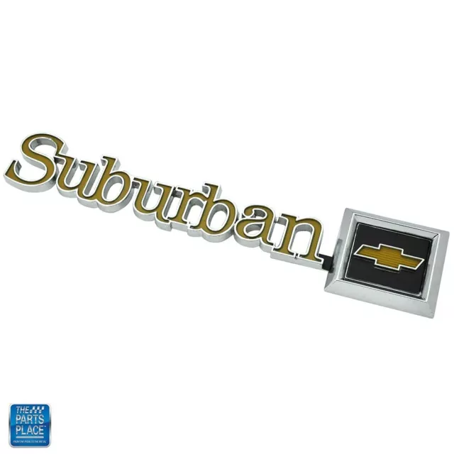 73-88 Suburban Rear Tail Gate Or Barn Door Emblem GM 14016626 OEM Quality