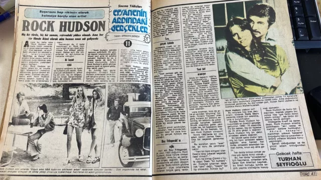 Ursula Andress 1978 Full Turkish Magazine Rock Hudson, Dalida, Jean Michel Jarre 2