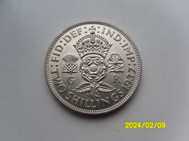 George Vi Silver Florin/Two Shillings 1937