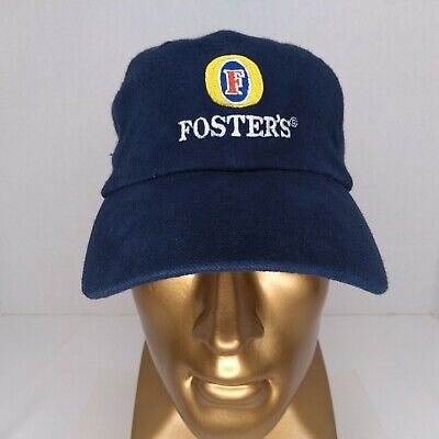 Foster's Lager Australian For Beer Blue Strapback Cap Hat Blue Adjustable Navy