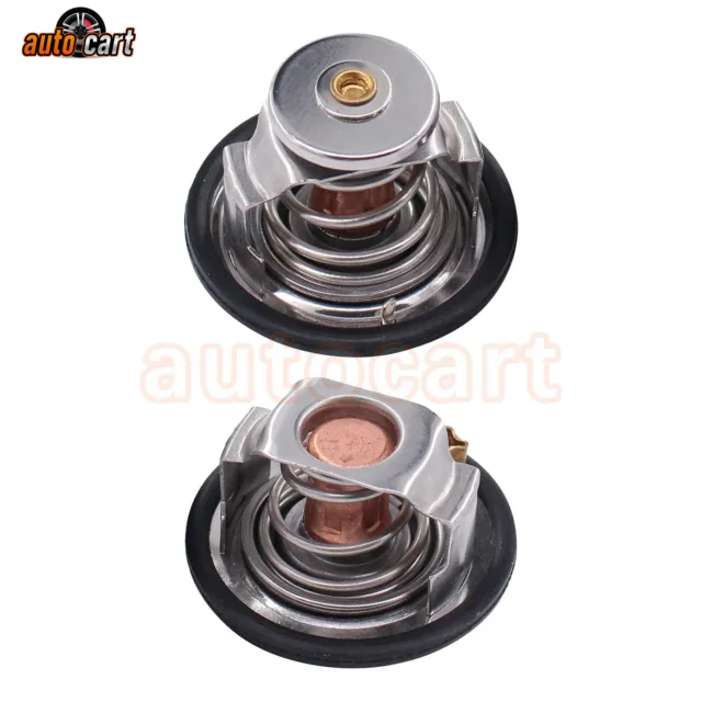 Pair For GM Pickup Duramax GMC 185°F &180°F Thermostat Kit 97241129 97241130 USA