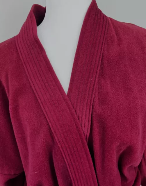 1960s Vintage Harcourt Maroon Red Velour Wrap Bath Robe Mens One Size New NWT 2