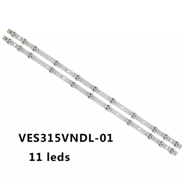 2× LED-Streifen für 32" NDV REV1.1 VES315WNDS-01 VES315WNDL-01 VES315WNDS-2D-R02