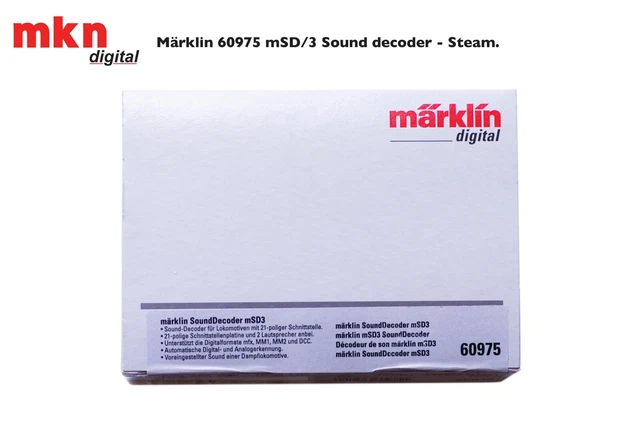 Marklin HO 60975 MSD3 SoundDecoder, Steam Locomotive Sounds