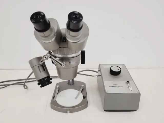 Olympus SZ Stereo Zoom Microscope &amp; LSG Lamp Power Supply Lab