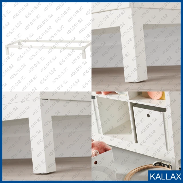 IKEA KALLAX BASE On Legs White 57 1/2x15 3/8x7 1/8" 405.018.92 £105.51