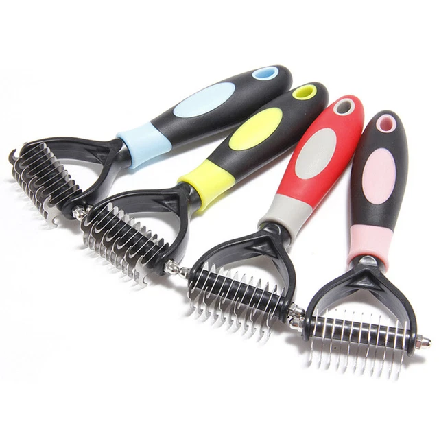Dog Pet Cat Grooming Comb Brush Undercoat Rake Dematting Deshedding Trimmer 11