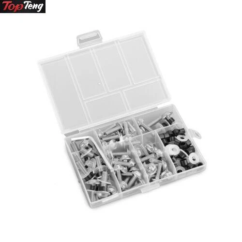 158x Fastener Clip Screw Bolt Kit Motorcycle Sportbike Windscreen Fairing SIL D