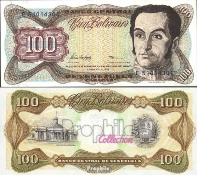 venezuela Pick-no: 66f neuf 1998 100 Bolivares