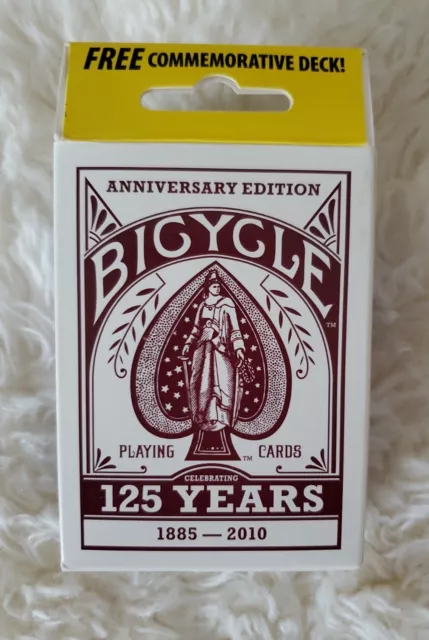 New Sealed Deck Set Bicycle 125th Anniversary Edition Playing Cards 125 Years