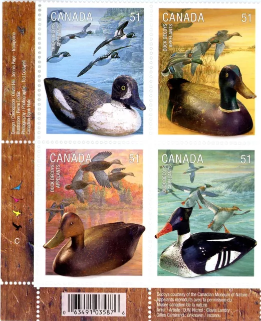 Canada PB#2166a - Duck Decoys (2006) 4 x 51¢