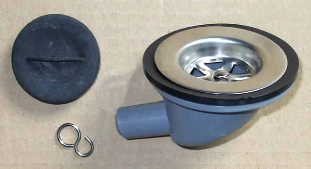 AB Tools Tappo Di Scarico Per Lavello 32 Mm: Perfetto Per Barca, Camper E Roulotte. Include Catena E Tappo In Gomma.