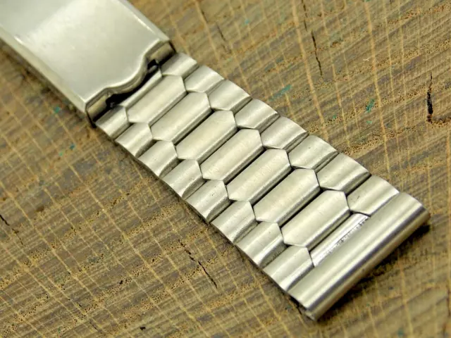 Diplomate Vintage Watch Band Deployment Clasp 19mm Stainless Steel NOS Unused