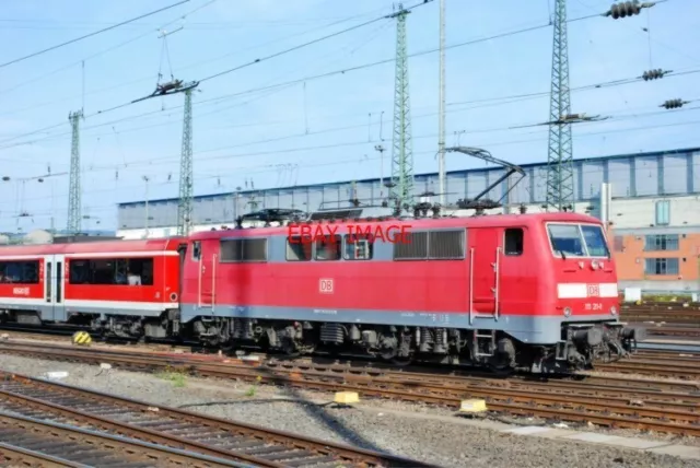 Photo  German Railway -  Db Class 111 No 111 211 Arriving At Frankfurt Hbf On A