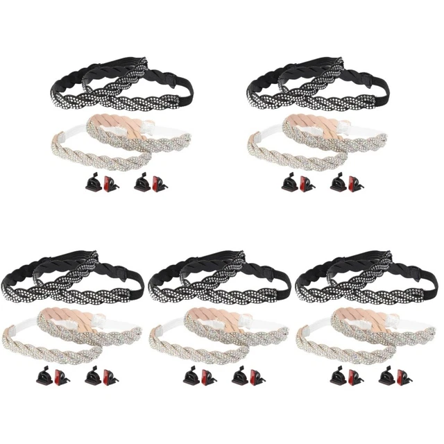 4 pz tacchi alti tacchi anticaduta elastici lacci per scarpe rimovibili