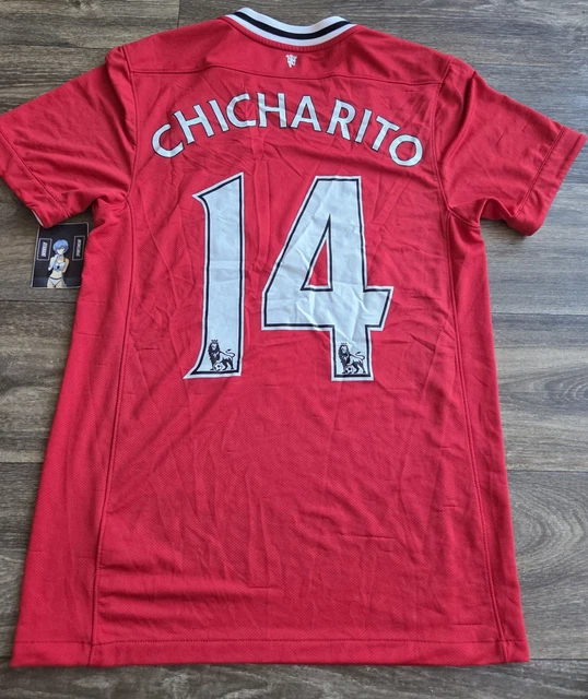 CHICHARITO # 14 2010-13 Manchester United Home Authentic Name And