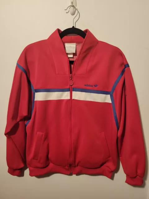 Rare Vintage Pink Adidas Track Suit Woman's With Pants late 80s-early 90s