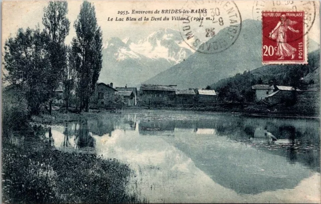 *3977 cpa 73 approx. de Brides les Bains - le Lac Bleu