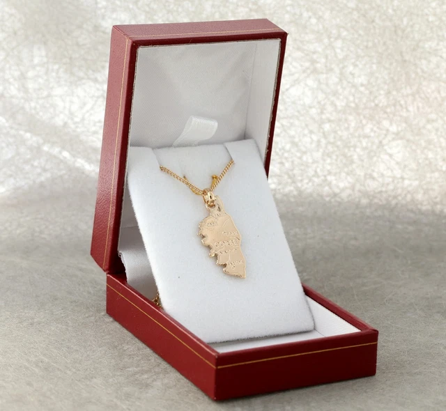 Pendentif Soleil étoile Plaqué Or Véritable - Option Chaîne 45cm + Boîte - Neuf Ascalido