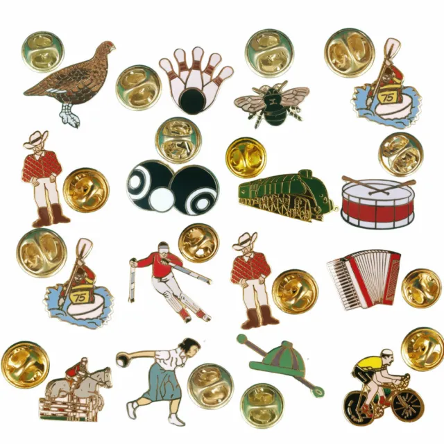 Metal Sports & Hobbies Lapel Pin Badge Choice of 70+ Designs FREE UK Delivery!