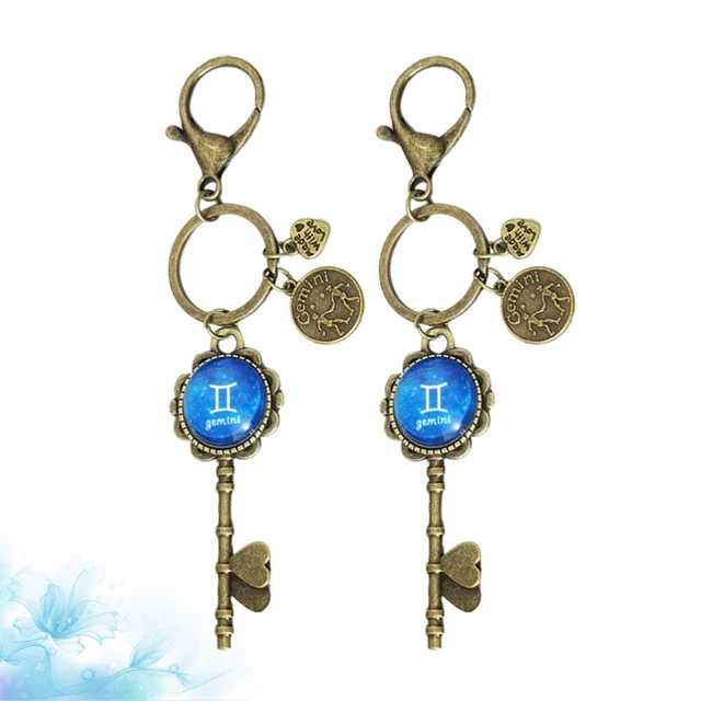 2 Pcs Hanging Keychain Jewelry Glow Accessories Keychain Keys Key Ring 7