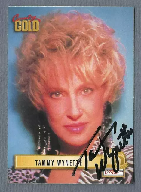 Tammy Wynette Autographed Signed Country Gold Singer Card W/COA