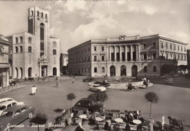 23-27174 - Grosseto - Piazza Rosselli Viaggiata 1959