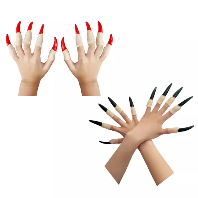 Womens Witch False Nail Talon Vampire False Nail Gothic Finger Halloween Claw