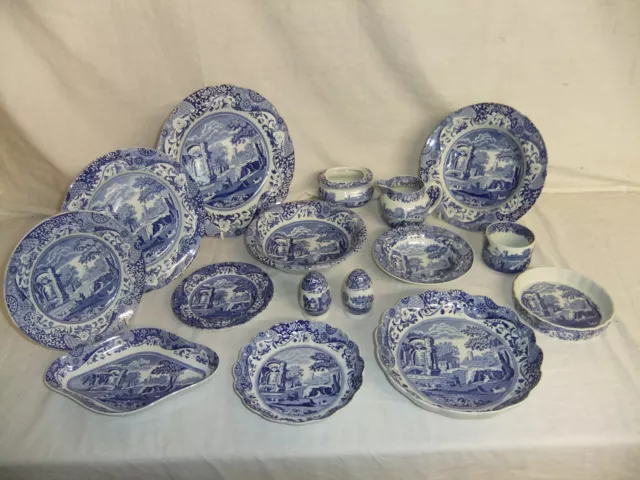 Spode - Italian - blue pottery tableware - last items remaining - 6A3C