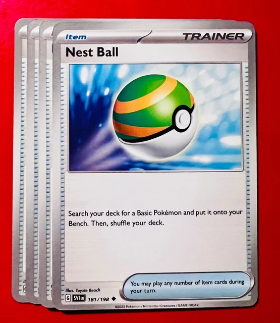 golden nest ball pokemon card scarlet and violet (181/198) (Pokemon League Stamp)  GoldenFishGames The item available is listed in the Title The Cards Of Pokmon TCG:
