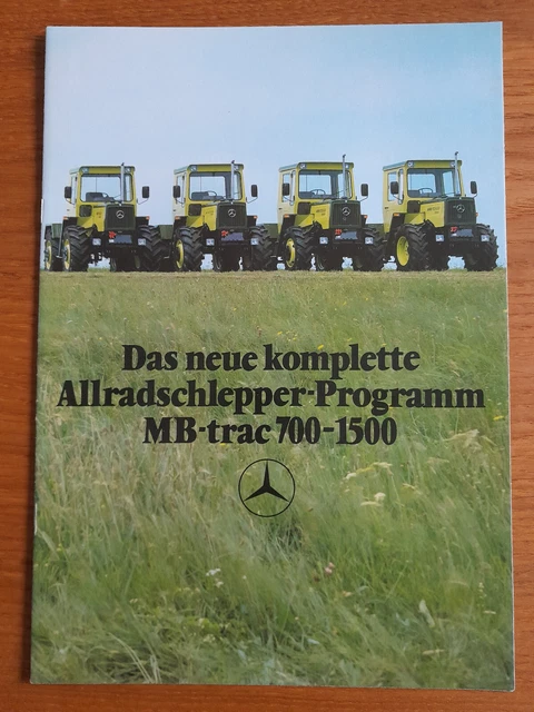 MERCEDES-BENZ MB-TRAC 700-1500 Allradschlepper Programm - Prospekt EUR ...
