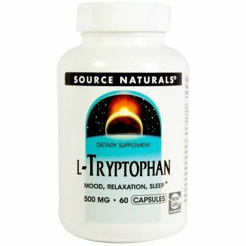Source Naturals L-Tryptophan - 500 mg - 60 Kapseln