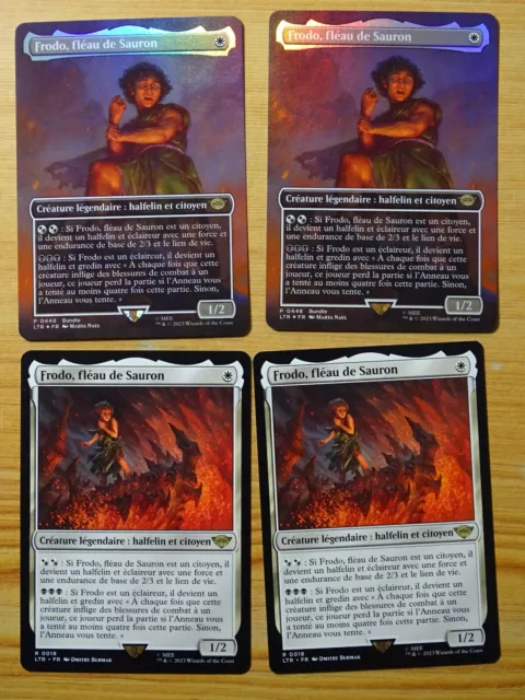 Carte Magic : Frodo, Fléau de Sauron x4 - 2 FOIL Extras V2 - Rare - NM