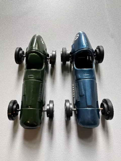 2x 1958 scalextric Tinplate MM/C52 Ferarri. Spares Or Repairs