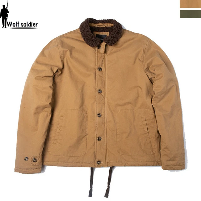 Windbreaker Mens Military USN N1 DECK JACKET HEAVY DUTY Winter Fleece Warm Coats