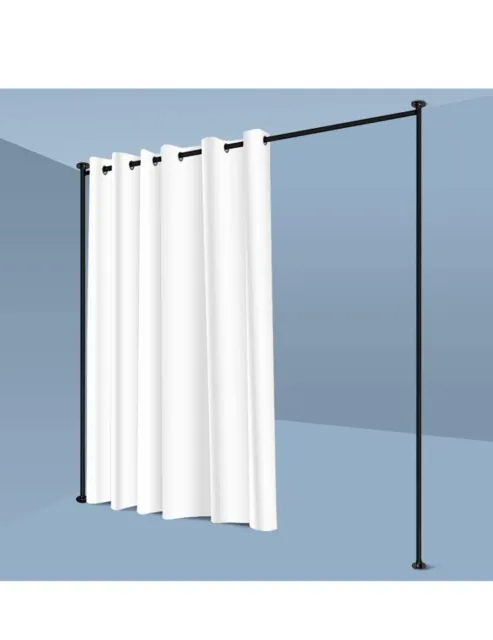 Room/Dividers/Now Zenfinit Curtain Divider Stand - Freestanding Vertical Tension