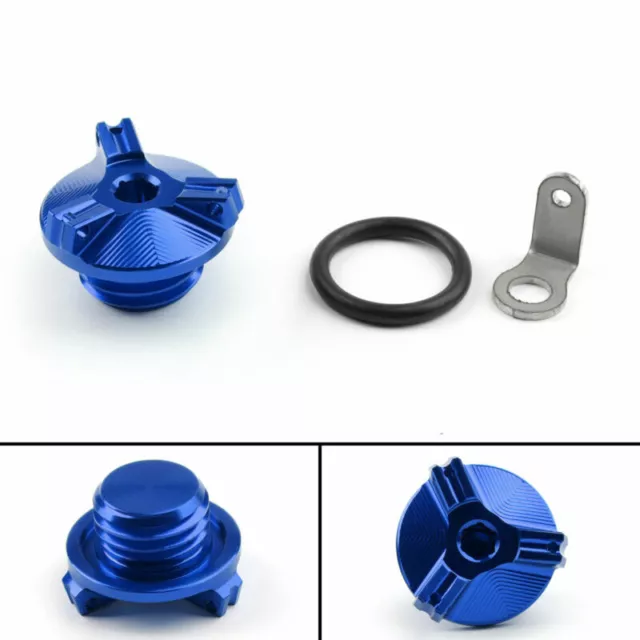 M20 Engine Oil Fill Cap Vis à boulons Pour Honda Ducati Kawasaki Yamaha Blue A