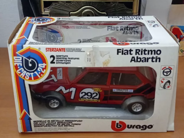 Burago 1:24, Fiat Rhythm Abarth *292, Cod.0168. With box.