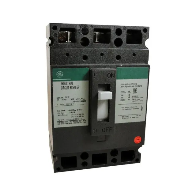 GE General Electric THED136070 70A 3 Pole Molded Case Circuit Breaker 600VAC