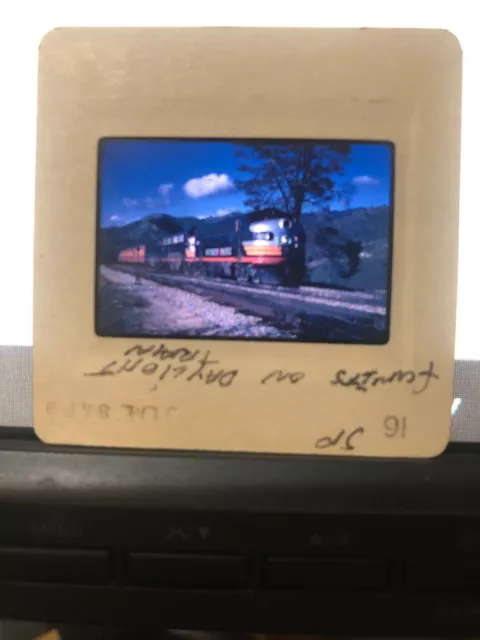 Southern Pacific color slide of F7s AAB pulling a all Day Light train