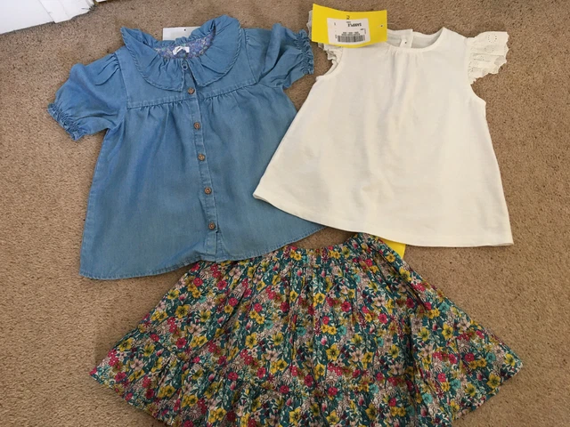 NEXT Girls Skirt & Tops Small Bundle age 3-4 years