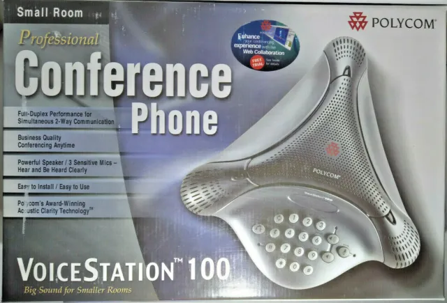Polycom VoiceStation 100 Conference Phone System NEW OPEN BOX