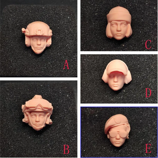 1/10 SCALA BEAUTIFUL Female Soldiers Head Sculpt Unpainted Fit 7" Neca